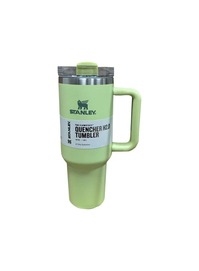 STANLEY 40 oz Pale Lime Green Stainless Steel Tumbler(1.18 L.) - Image 1