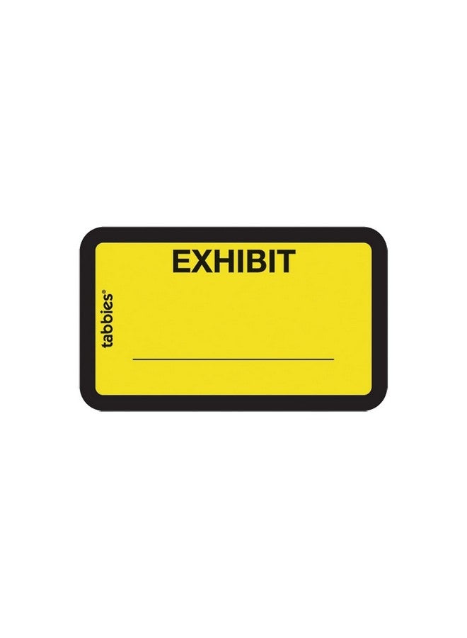 58090 Legal Exhibit Labels, "Exhibit",1-5/8-Inch X1-Inch,252/Pk,Yellow