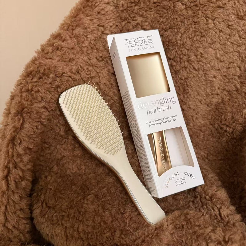 Tangle Teezer Chrome Ultimate Detangler Brush for Wet & Dry Hair, Eliminates Knots & Reduces Breakage for Straight to Curly Hair Types