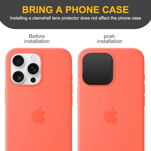 AIDOWU 3 Pack Privacy Cover Compatible for iPhone 16 Pro/iPhone 16 Pro Max with 2 Front Camera Privacy Cover, Anti-Spy Camera Cover, Easy-Adhesive Design, Safeguard on iPhone 16 Pro/16 Pro Max. Black - Image 5