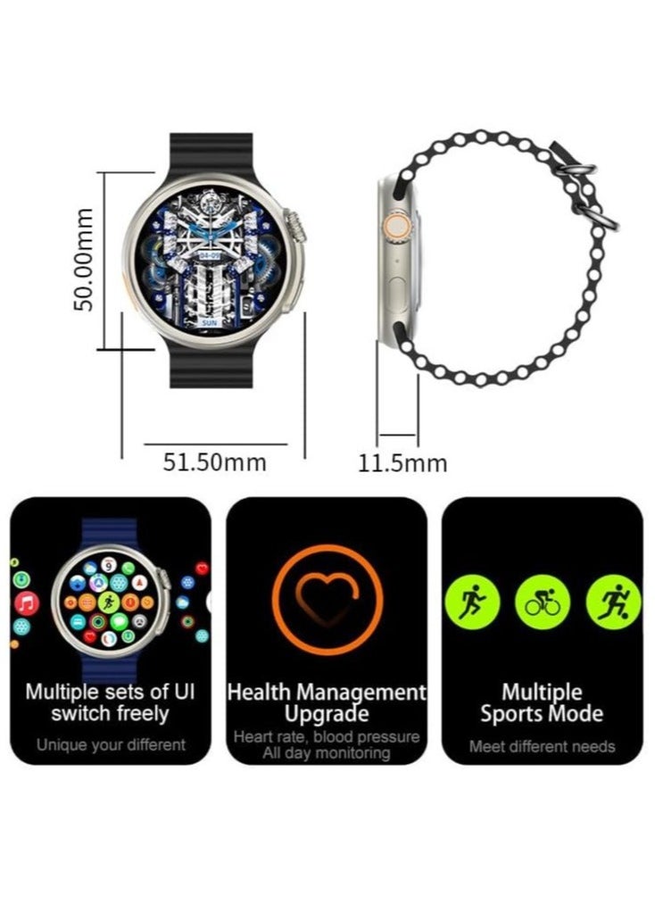 AROAQ - Smart Watch Z78 Ultra, Large Round 1.52‘’ HD Color Display Smart Watch, Z78 Ultra Smart Watch, Fitness Smart Watches for Running, Climbing, Cycling Enthusiasts - Image 1