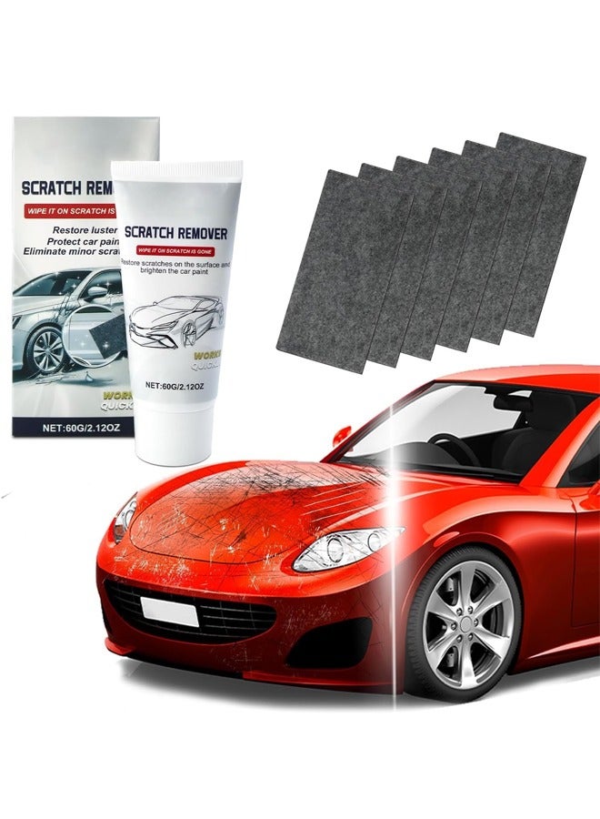 JVSCAM Nano Sparkle Cloth Car Polish Scratches Remover,6PCS Multi-Purpose Nano Magic Cloth Easy to Repair Small Scratched Water Spots Scratch Car Remover for All Car - Image 1