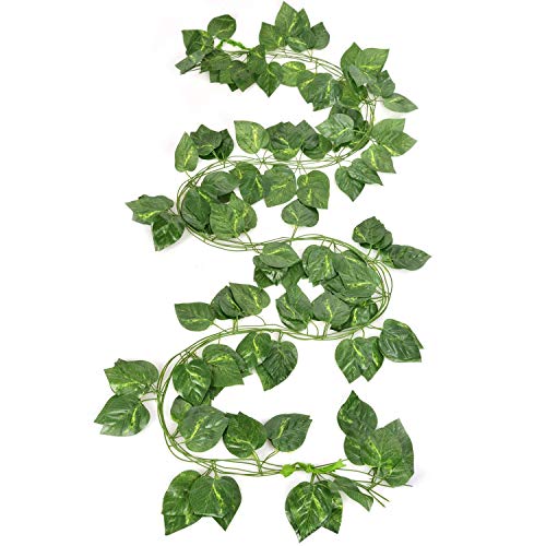 Go Hooked Artificial Garland Money Plant Leaf Creeper for Home, Wall Hanging, Special Occasion, Party, Office Decoration (Pack of 8 String, 6 Feet Each) - Image 5