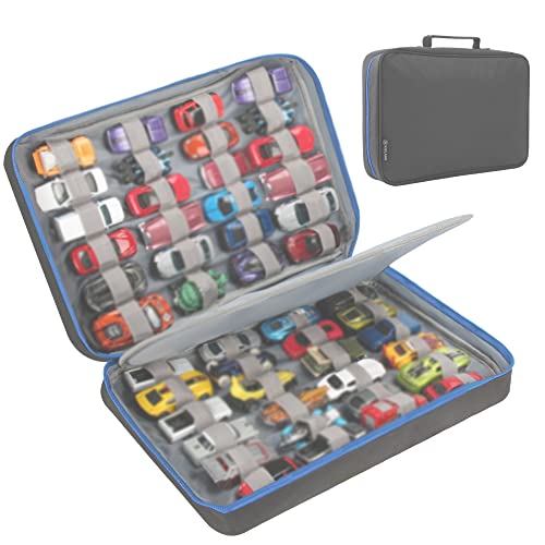 KISLANE Carrying Case, Kids Car Storage Case Holds 48 Cars (Black Bag Only) - Image 1