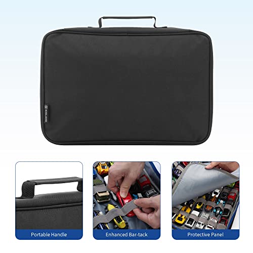 KISLANE Carrying Case, Kids Car Storage Case Holds 48 Cars (Black Bag Only) - Image 3
