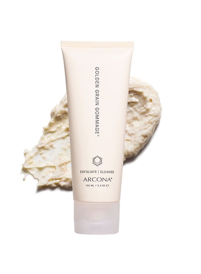Arcona Golden Grain Gommage - Retinol, Glycolic Acid, Aloe Vera, Olive Fruit Oil + Vitamin E, Cleanses, Exfoliates, Tones + Brightens 3.4 oz. Made In The USA - Image 1