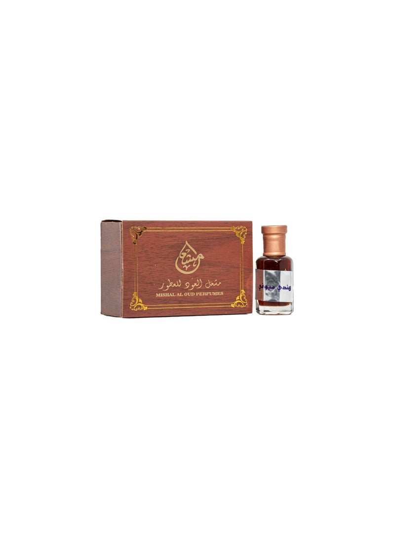 Mishal al oud Dahnal Oud Hindi Seufi Perfumes for Unisex, 12 ML - Image 1