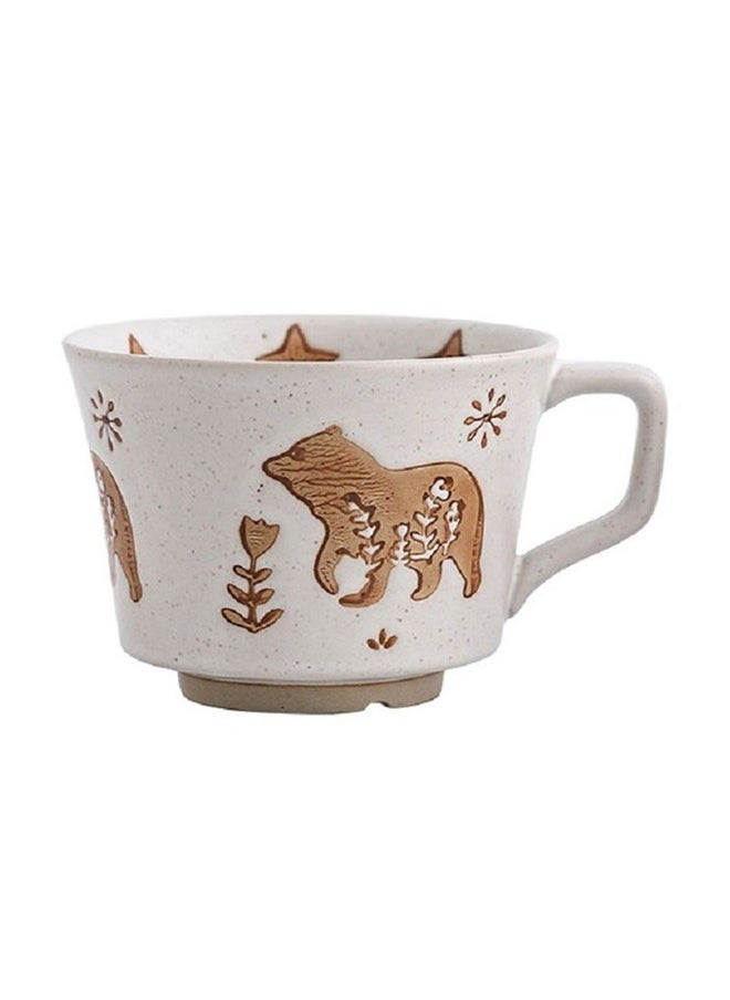 HOOPZOZA Ceramic Coffee Cup Mug with Handle 350mL for Cappuccino Latte Espresso Beverage  - Image 1