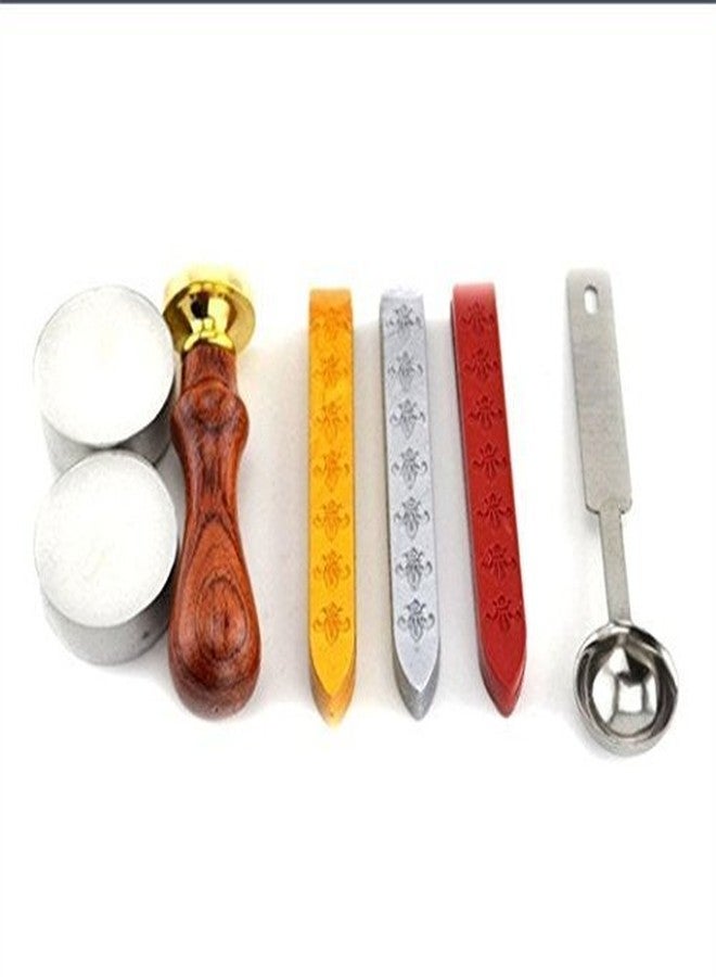 MDLG Vintage Celtic Knot Wax Seal Stamp Sealing Wax Sticks Melting Spoon Candle Box Set Decorative Invitation Christmas Package Sealing Wax Seal Stamp Kit - Image 4
