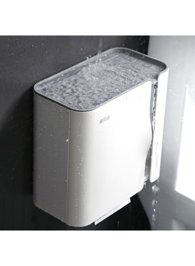 Gongxun Bathroom Tissue Box, Waterproof Toilet Paper Holder, Wall-mounted Tissue Dispenser For Home Use, Magnetic Paper Towel Rack - Image 3