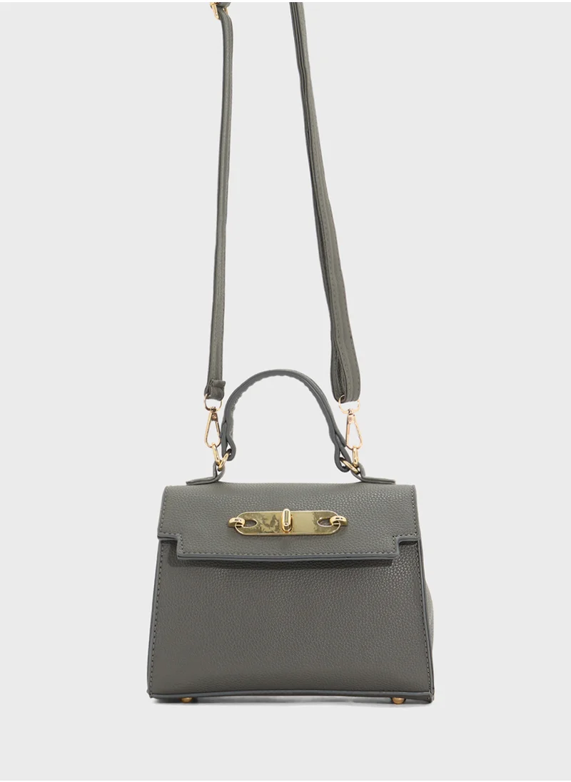 ايلا Womens Satchel With Buckle