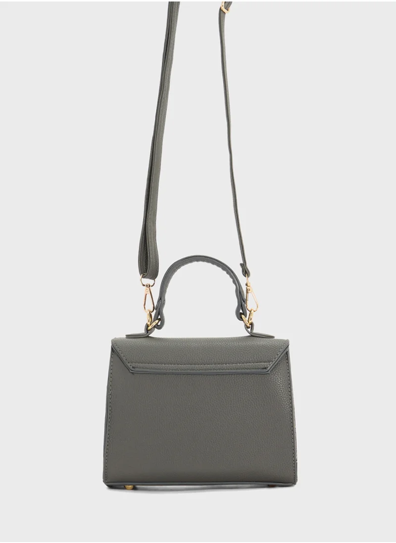 ايلا Womens Satchel With Buckle