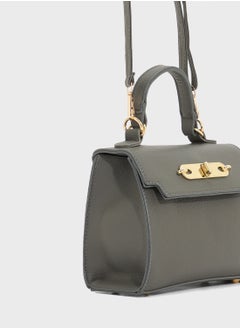 ELLA Womens Satchel With Buckle  - Image 4