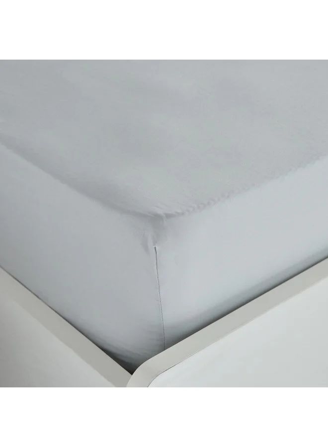 Home Box Essential Cotton Queen Fitted Sheet 150 x 200 x 36 cm