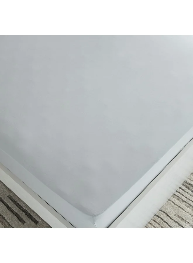 Home Box Essential Cotton Queen Fitted Sheet 150 x 200 x 36 cm
