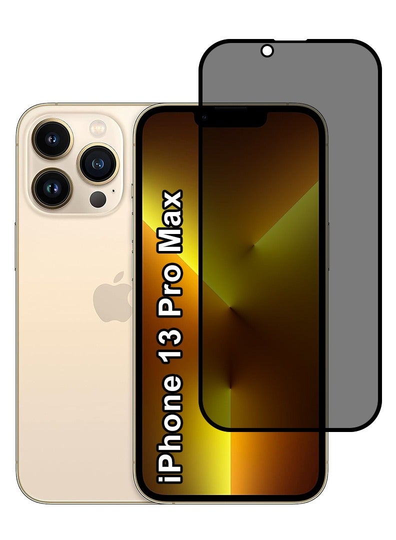 رفع القضية واقي شاشة الخصوصية لهاتف Apple iPhone 13 Pro Max 9H Hardness Anit Spy من الزجاج المقوى [حماية الخصوصية بنسبة 100%]، تركيب سهل خالٍ من الفقاعات، تغطية كاملة ومضاد للخدش - Image 1