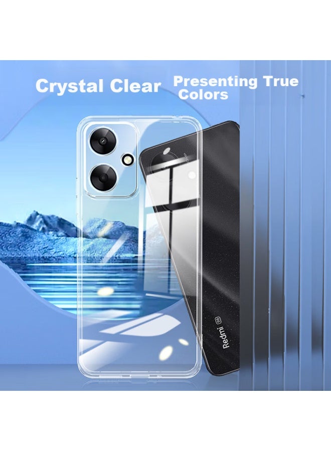 Kmaxai Phone Case For Xiaomi Redmi 13c, Ultra-thin Protective Cover, Full Lens Protection, Shockproof, Scratch-resistant, Crystal Clear Tpu Soft Shell, Transparent - Image 3