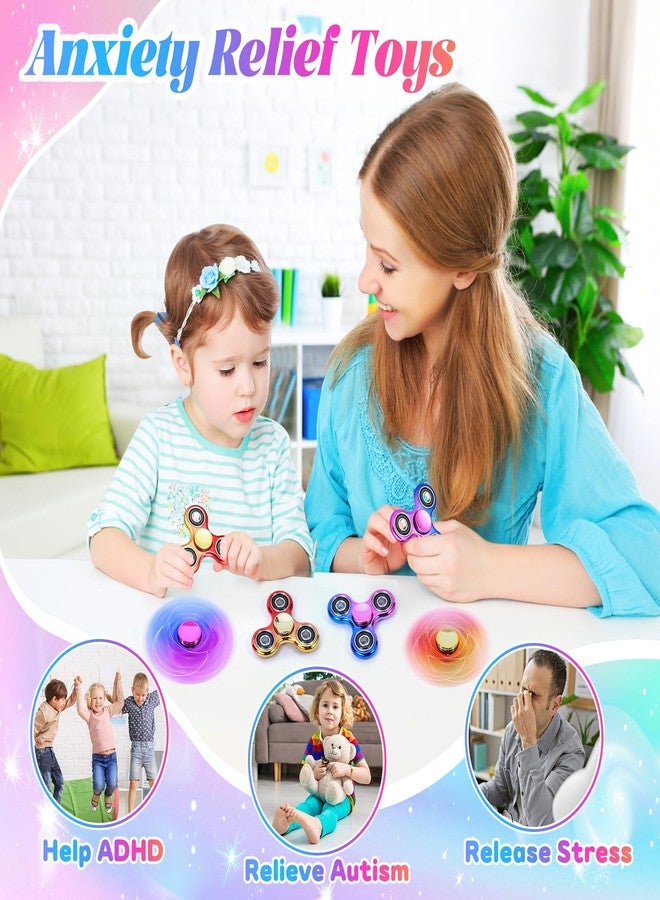 Gigilli Fidget Spinner 2 Pack, Anxiety Fidget Spinners for Kids 8-12, Sensory Fidget Toys Stress Relief, Autism Toys 5-7 Party Favors Birthday Gifts Classroom Prizes for Kids Teens Adults - Image 3