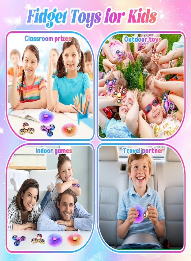 Gigilli Fidget Spinner 2 Pack, Anxiety Fidget Spinners for Kids 8-12, Sensory Fidget Toys Stress Relief, Autism Toys 5-7 Party Favors Birthday Gifts Classroom Prizes for Kids Teens Adults - Image 4