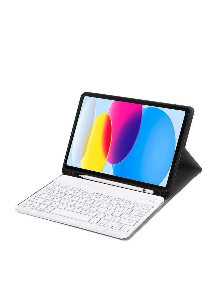 Generic - Rose Gold Color Keyboard Case For iPad 10th Generation 10.9 Inch Release 2022 Slim Smart Bluetooth Keyboard With Case Detachable Wireless Keyboard With Pencil Holder - Image 1