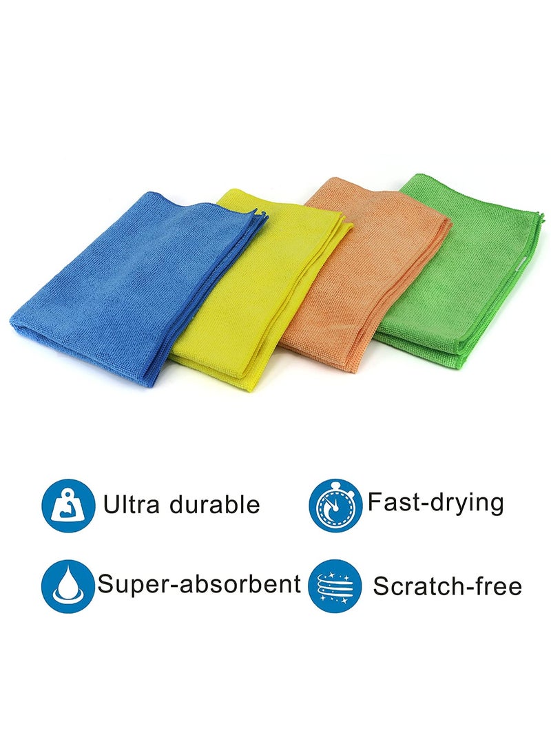 ZAQ Microfiber Cleaning Cloth Multicolour Pack of 20 30x40 centimeter  - Image 2