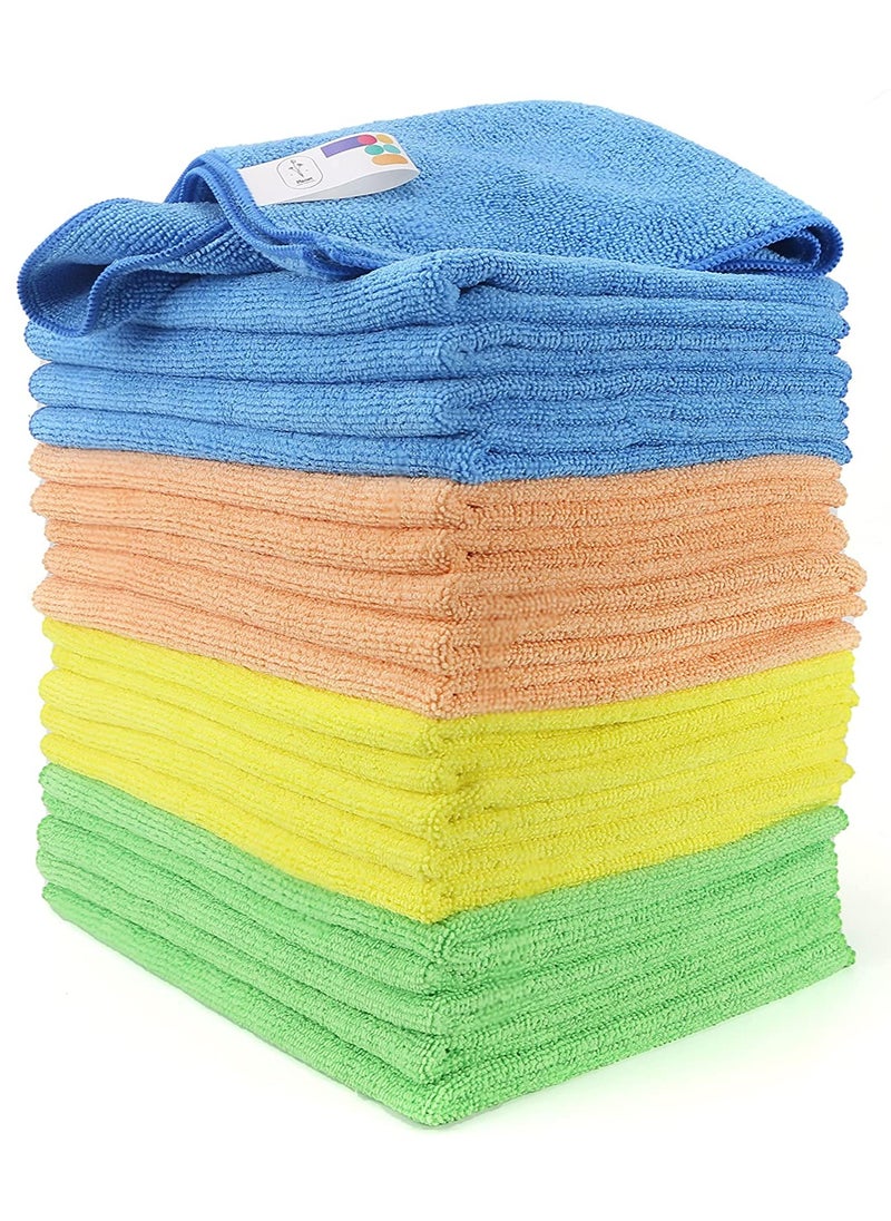 ZAQ Microfiber Cleaning Cloth Multicolour Pack of 20 30x40 centimeter  - Image 1