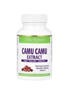 Paradise Herbs Paradise Herbs, Camu Camu Extract, 400 mg, 60 Vegetarian Capsules  - Image 1