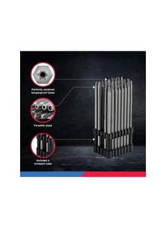 Neiko 10224A 1/4" Extra Long Security Bit Set, 32 Piece Screwdriver Bit Set For Drill, S2 Steel 6” Long Torx Bit Set, Tamper Proof Bit Set, Torx, PoziDriv, Spanner, Tri-Wing, Security Power Bit  - Image 4