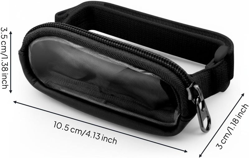Sun Visor Lipstick Pouch Easy Access Lip Chap Product Holder Does Not Obstruct View Zippered Visor Pouch for Drivers, Black - Image 5