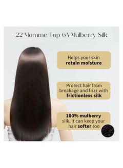 SYOSI Sleep Cap 22 Momme Mulberry Silk Bonnet for Sleeping Double-Layer Silk Natural Silk Hair Wrap Night Bonnet for Hair Care with Elastic & Tie Band Stay On Head  - Image 2