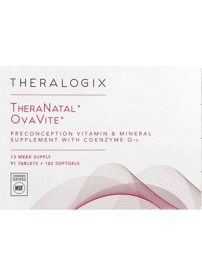 Theralogix TheraNatal OvaVite 91 Tablets + 182 Softgels - Image 1