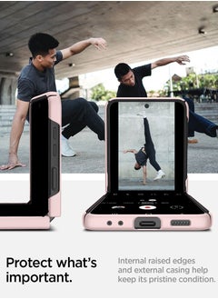 Spigen Air Skin Case Cover For Samsung Galaxy Z Flip 4 (2022) - Cotton Pink  - Image 4