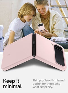 Spigen Air Skin Case Cover For Samsung Galaxy Z Flip 4 (2022) - Cotton Pink  - Image 5