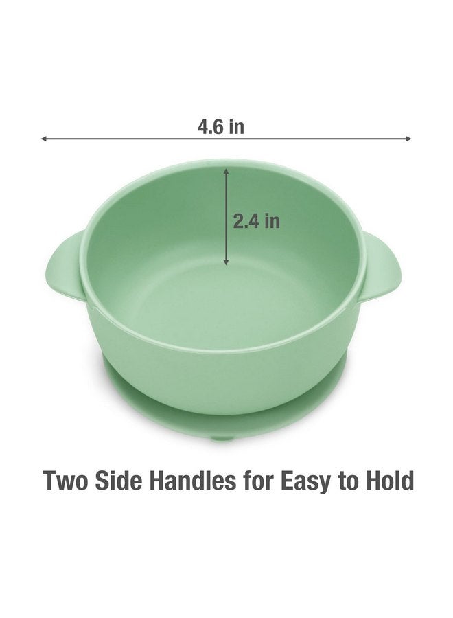 PandaEar Silicone Baby Feeding Set 6-12 Months| Baby LED Weaning Supplies| Infant Toddler Feeding Set| Silicone Baby Bib + Baby Plate with Suction + Baby Cup + Baby Bowls and Spoon First Stage Set - Image 5