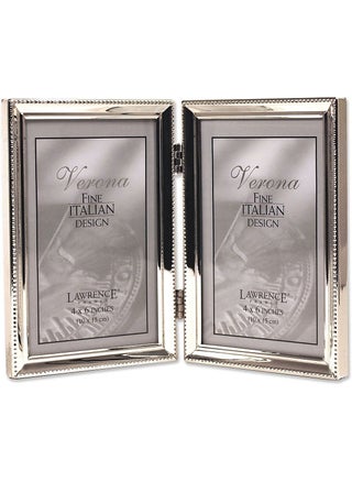 Lawrence Frames Bead Border Design 4x6 Double Silver - pzsku/Z6DAD5CBB2E464B32C048Z/45/1749490197/5895f5dd-7afb-44dd-9377-11aac557804a