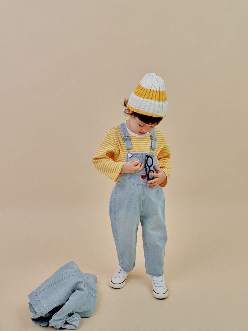 Baby Girl'S Outfit One-Year-Old Boy'S Autumn Love Pants Casual Trousers Baby Jeans - Image 2