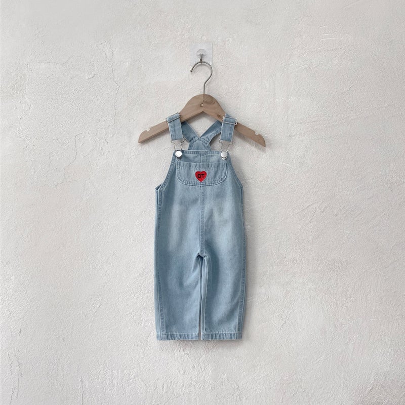 Baby Girl'S Outfit One-Year-Old Boy'S Autumn Love Pants Casual Trousers Baby Jeans - Image 1