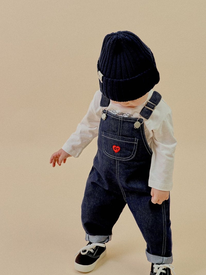 Baby Girl'S Outfit One-Year-Old Boy'S Autumn Love Pants Casual Trousers Baby Jeans - Image 4