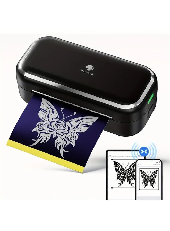 طابعة الوشم اللاسلكية الرمادية Phomemo TP31 مع 30 ورقة نقل - Image 2