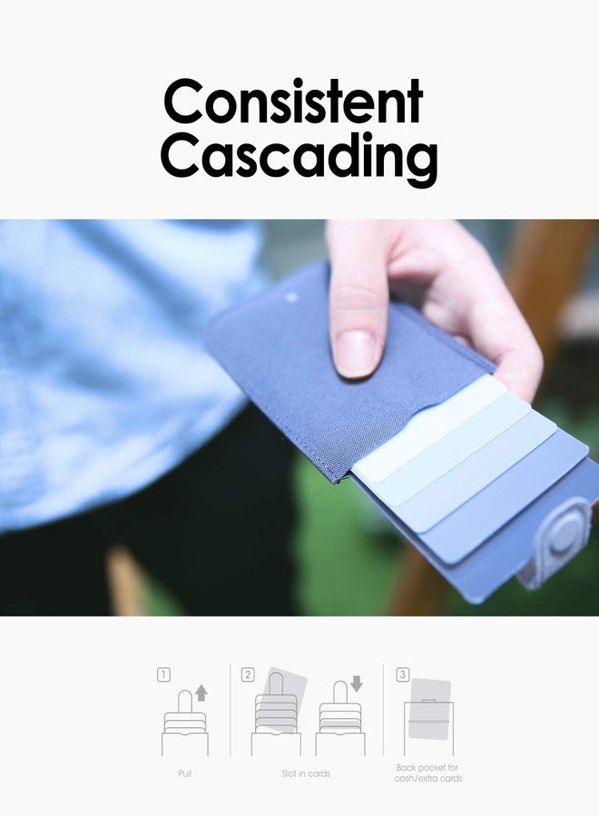 Allocacoc Dax Unisex-Adult wallet with a trick up its sleeve, Blue - Image 4