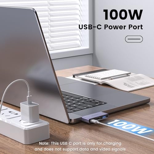 MOGOOD USB C to HDMI Multiport Adapter - Type C to 4K HDMI Adapter with Charging, Supports 4K UHD Video, USB 3.0 Port, 100W USB-C Fast Charging for Monitor, TV, Laptop - Image 4