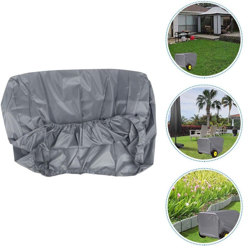 TIDTALEO Small Generator Cover Rainproof Protective Shield Outdoor Wear-Resistant Gray Generator Rain Cover 63.5X60X51.5Cm for Portable Power Equipment - Image 4