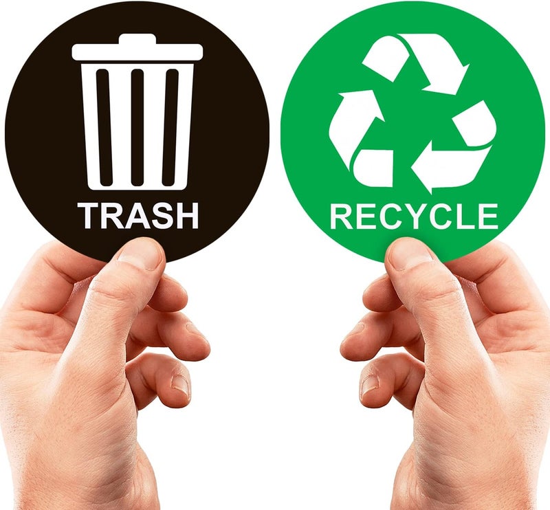 BPA Recycle Sticker for Trash Can - 12.7x12.7 cm - Image 1