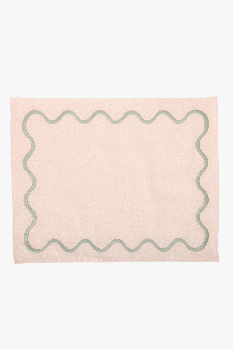 Carina Placemat with Wiggle Pattern - Image 1