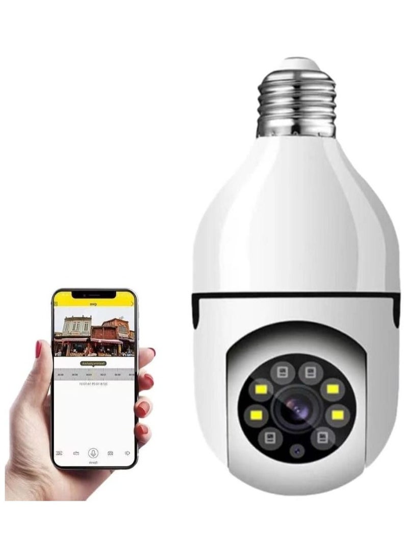 DubaiGallery Light Bulb Security Camera 360 Degree, Full HD 1080p Wireless Wifi Light Bulb Camera, Night Vision Home Security Camera, Remote Access, Home Security Camera Indoor - Image 3