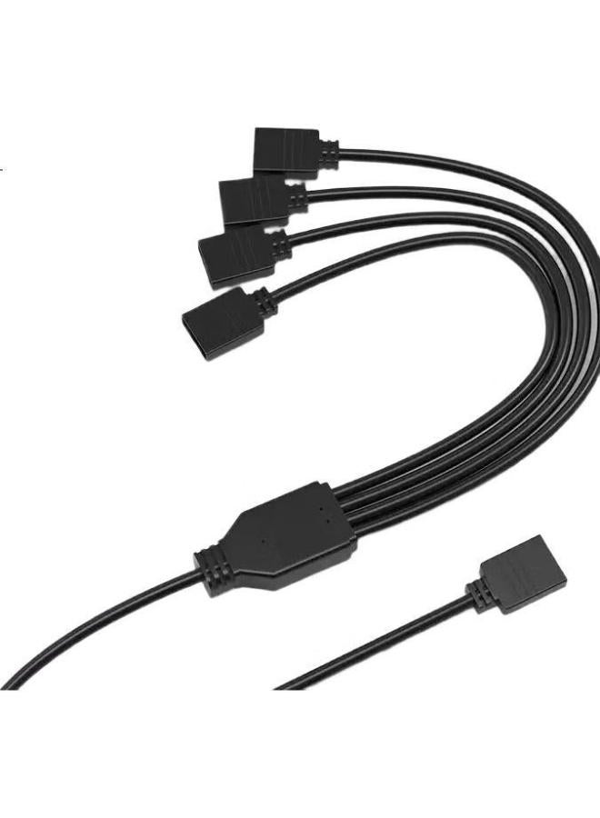 Linkstone Liantuo Argb Fan Extension Cable, Synchronized Light Hub, Argb 5V Expansion Cable - Image 3