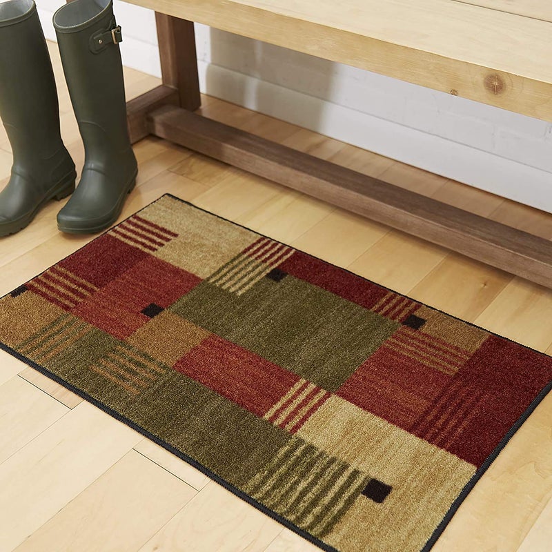 Mohawk Home Alliance Modern Geometric 2 6 x 3 10 Area Rug  Red  Perfect for Living Room Dining Room Office