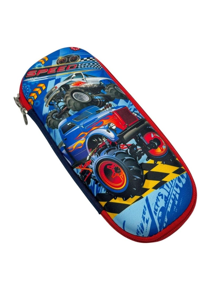 QSHOP - QSHOP®Cartoon Pencil Case & Pencil Case, Multifunctional Pencil Case for Boys and Girls with Inner Mesh Pocket Perfect Organizer for Pens, School Supplies - Image 1