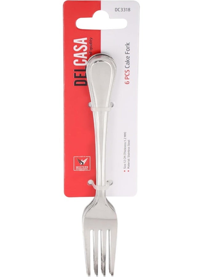 DELCASA Delcasa DC3318 Cake Fork 6-Pieces  - Image 4