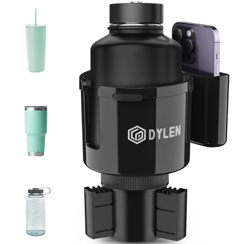 DYLEN Car Cup Holder Expander, Cup Holder Extender Adapter for Car with Expandable Base, Fits Yeti 20/26/30/46oz, Hydroflask 32/40oz, Large Water Bottles in 2.8"-4.2" (16-46oz) - Image 1